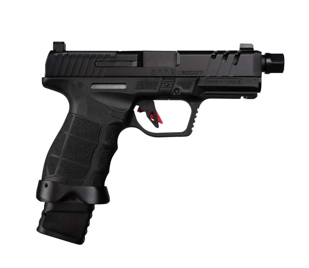Handguns SAR Firearms 4" 9mm SAR USA SAR9CSOCOMBL SAR9C SOCOM BL      9MM 15/21